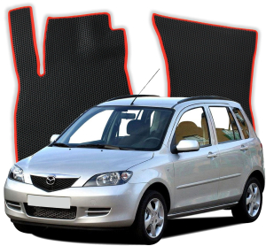 EVA bilmåtter til Mazda 2 DY 1 gen Hatchback 5 døre (2002-2007)