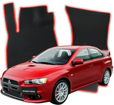 EVA bilmåtter til Mitsubishi Lancer Evolution 10 gen Sedan (2007-2016)