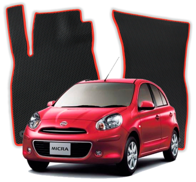 EVA bilmåtter til Nissan Micra K13 4 gen Hatchback 5 døre (2010-2016)