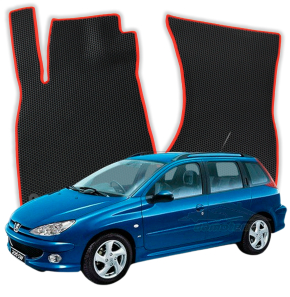 EVA bilmåtter til Peugeot 206 1 gen Stationcar (1998-2009)