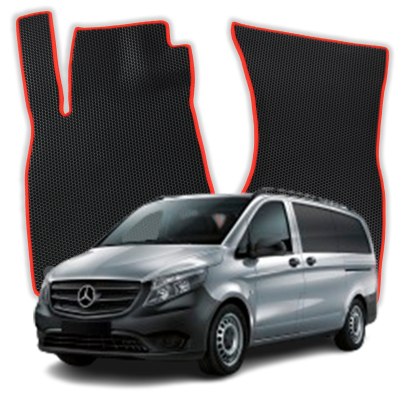 EVA bilmåtter til Mercedes-Benz eVito 9 Sæder 3 gen Minivan (2014-2025)