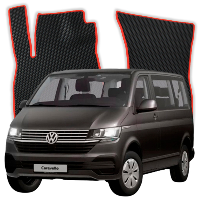 EVA bilmåtter til Volkswagen Transporter Caravelle 8 Seater T6 6 gen Minibus (2015-2019)