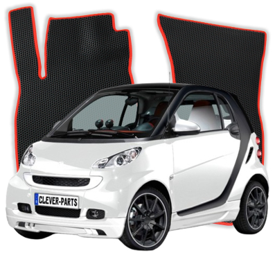 EVA bilmåtter til Smart Fortwo 2 gen Hatchback 3 døre (2007-2014)