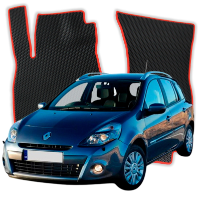 EVA bilmåtter til Renault Clio Grandtour 3 gen Stationcar faceliftet ( fra 2009) (2005-2012)