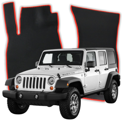 EVA bilmåtter til Jeep Wrangler Rubicon 3 gen SUV 5 døre (2006-2018)