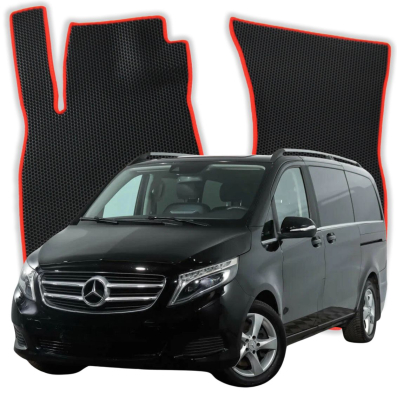 EVA bilgummimåtter OMEVO til Mercedes-Benz V-Class 3-sæders W447 3 gen Minivan Extra Lang (2014-2025)