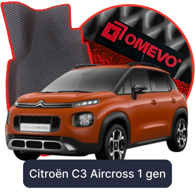 EVA bilgummimåtter OMEVO til Citroën C3 Aircross 1 gen SUV (2017-2024)