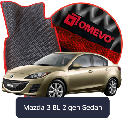 EVA bilmåtter OMEVO til Mazda 3 BL 5 gen Sedan (2008-2013)