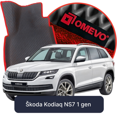 EVA bilmatte OMEVO til Škoda Kodiaq 7-personers NS7 1. generation SUV (2016-2024)