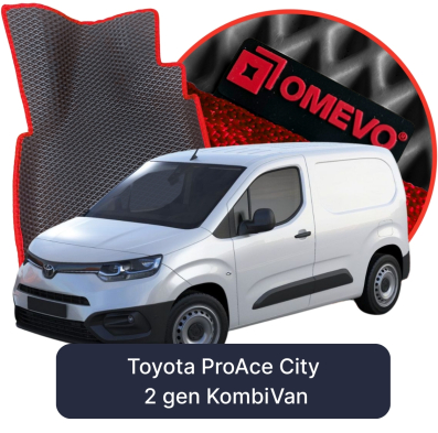 EVA Bilmatter OMEVO til Toyota ProAce City 2-personers 2 gen KombiVan (2019–2025)