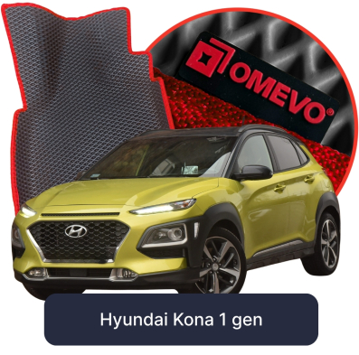 OMEVO EVA bilmåtter til Hyundai Kona 1. generation SUV (2017-2023)