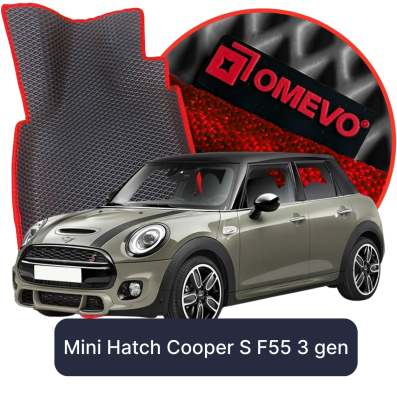 EVA bilmåtter OMEVO til Mini Hatch Cooper S F55 3 gen Hatchback 5 døre 2013-2024