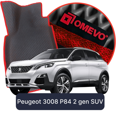 EVA bilgummimåtter OMEVO til Peugeot 3008 P84 2 gen SUV (2016-2024)