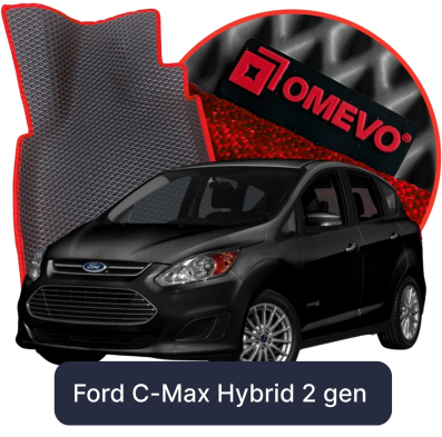 EVA bilgummimåtter OMEVO til Ford C-Max Hybrid 2. gen Minivan (2010-2019)