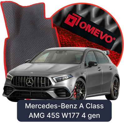 EVA bilmåtter OMEVO til Mercedes-Benz A klasse AMG 45S W177 4 gen Hatchback 5 døre 2019-2025