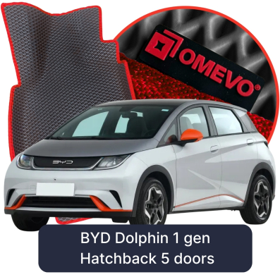 EVA bilmåtter OMEVO til BYD Dolphin 1 gen Hatchback 5 døre 2021-2025