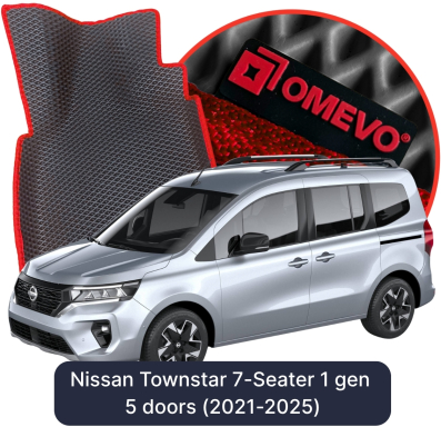 EVA bils-måtter OMEVO til Nissan Townstar 7-person 1 gen KombiVan 5 døre (2021-2025)