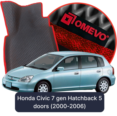EVA bilmåtter OMEVO til Honda Civic 7 gen Hatchback 5 døre (2000-2006)