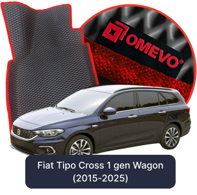 EVA bilgummimåtter OMEVO til Fiat Tipo Cross 1 gen Kombi (2015-2025)