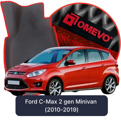 EVA bilgummimåtter OMEVO til Ford C-Max 2 gen Minivan (2010-2019)