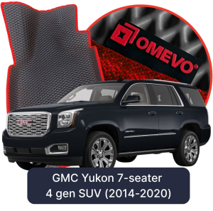 OMEVO 5D Pro EVA Bilmåtter til GMC Yukon 7-sæders 4 gen SUV (2014-2020)