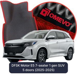 OMEVO 5D Pro EVA Bilmåtter til DFSK Motor E5 7-sædet 1. gen SUV 5 døre (2025-2025)