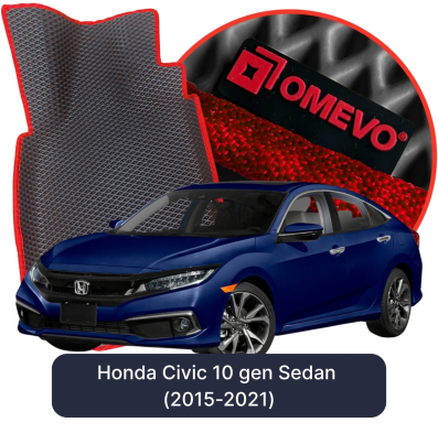 EVA bilgummimåtter OMEVO til Honda Civic 10 gen Sedan (2015-2021)