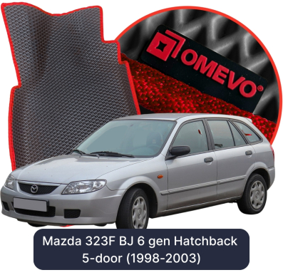 EVA bilgummimåtter OMEVO til Mazda 323F BJ 6 gen Hatchback 5-dørs (1998-2003)