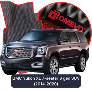 OMEVO 5D Pro EVA Bilmåtter til GMC Yukon XL 7-sæders 3 gen SUV (2014-2020)