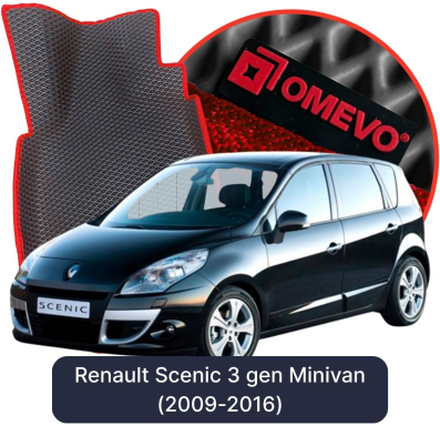 EVA bilgummimåtter OMEVO til Renault Scenic 3 gen Minivan (2009-2016)