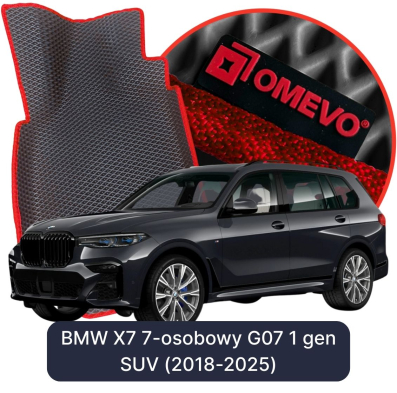 EVA bilgummimåtter OMEVO til BMW X7 7-personers G07 1. gen SUV (2018-2025)