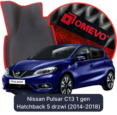 EVA bilgummimåtter OMEVO til Nissan Pulsar C13 1. gen Hatchback (2014-2018)