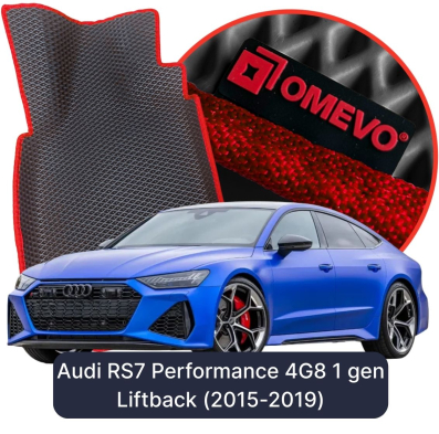 EVA bilgummimåtter OMEVO til Audi RS7 Performance 4G8 1 gen Liftback (2015-2019)