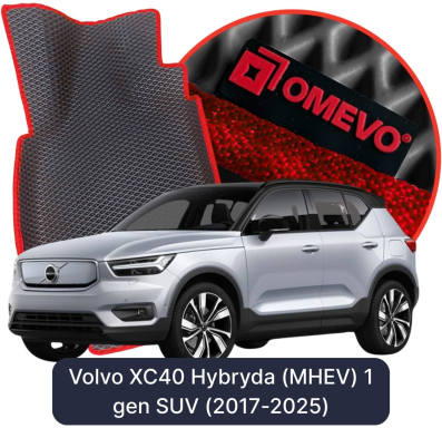 EVA bilgummimåtter OMEVO til Volvo XC40 Hybrid (MHEV) 1. gen (2017-2025)