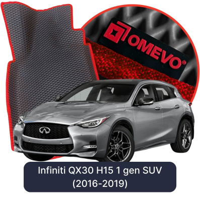 EVA bilgummimåtter OMEVO til Infiniti QX30 H15 1. generation SUV (2016-2019)