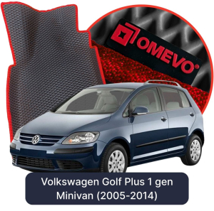 OMEVO 5D Pro EVA Bilmåtter til Volkswagen Golf Plus 1 gen Minivan (2005-2014)