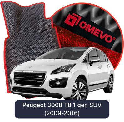 EVA bilgummimåtter OMEVO til Peugeot 3008 T8 1. gen SUV (2009-2016)