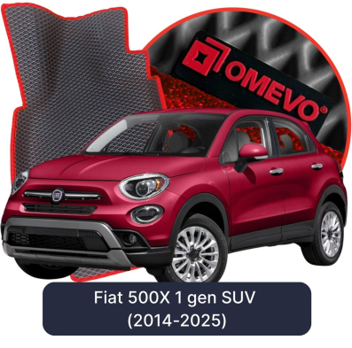 EVA bilgummimåtter OMEVO til Fiat 500X 1. gen SUV (2014-2025)