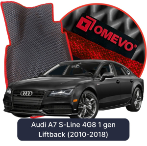OMEVO 5D Pro EVA Bilmåtter til Audi A7 S-Line 4G8 1 gen Liftback (2010-2018)