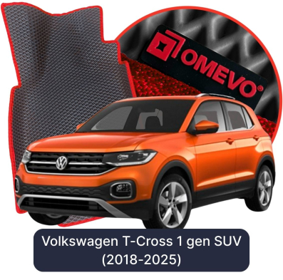EVA bilgummimåtter OMEVO til Volkswagen T-Cross 1. gen SUV (2018-2025)