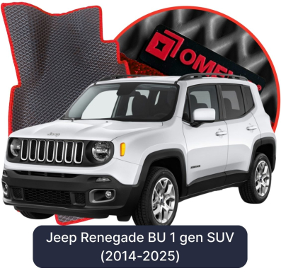 EVA bilgummimåtter OMEVO til Jeep Renegade BU 1. gen SUV (2014-2025)