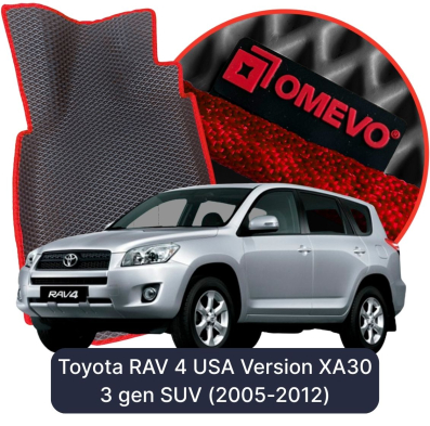 EVA bilgummimåtter OMEVO til Toyota RAV 4 USA Version XA30 3. gen SUV (2005-2012)