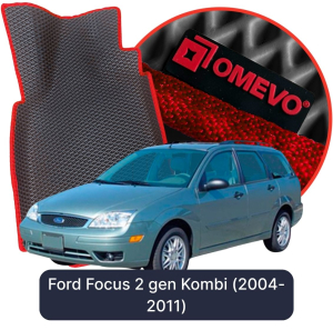 OMEVO 5D Pro EVA Bilmåtter til Ford Focus 2. gen Stationcar (2004-2011)