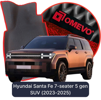 EVA bilgummimåtter OMEVO til Hyundai Santa Fe 7-sæders 5. generation SUV (2023-2025)