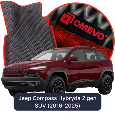 EVA bilgummimåtter OMEVO til Jeep Compass Hybrid 2 gen SUV (2016-2026)