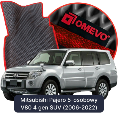 EVA bilgummimåtter OMEVO til Mitsubishi Pajero 5-sæders V80 4. generation SUV (2006-2022)