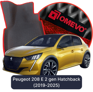 OMEVO 5D Pro EVA Bilmåtter til Peugeot 208 E 2. gen Hatchback 5 døre (2019-2025)