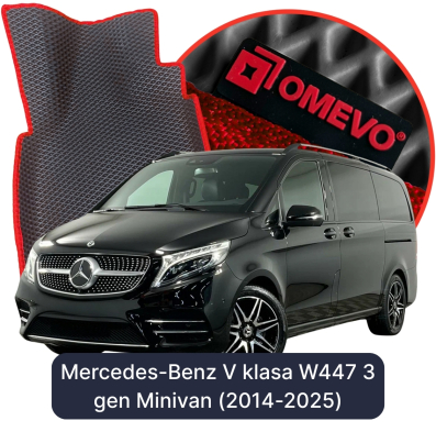 EVA bilgummimåtter OMEVO til Mercedes-Benz V-klasse W447 3. generation Minivan (2014-2025)
