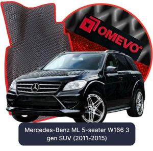 OMEVO 5D Pro EVA Bilmåtter til Mercedes-Benz ML 5-sæders W166 3. generation SUV (2011-2015)