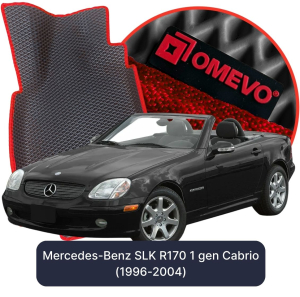 OMEVO 5D Pro EVA Bilmåtter til Mercedes-Benz SLK R170 1. generation Cabrio (1996-2004)